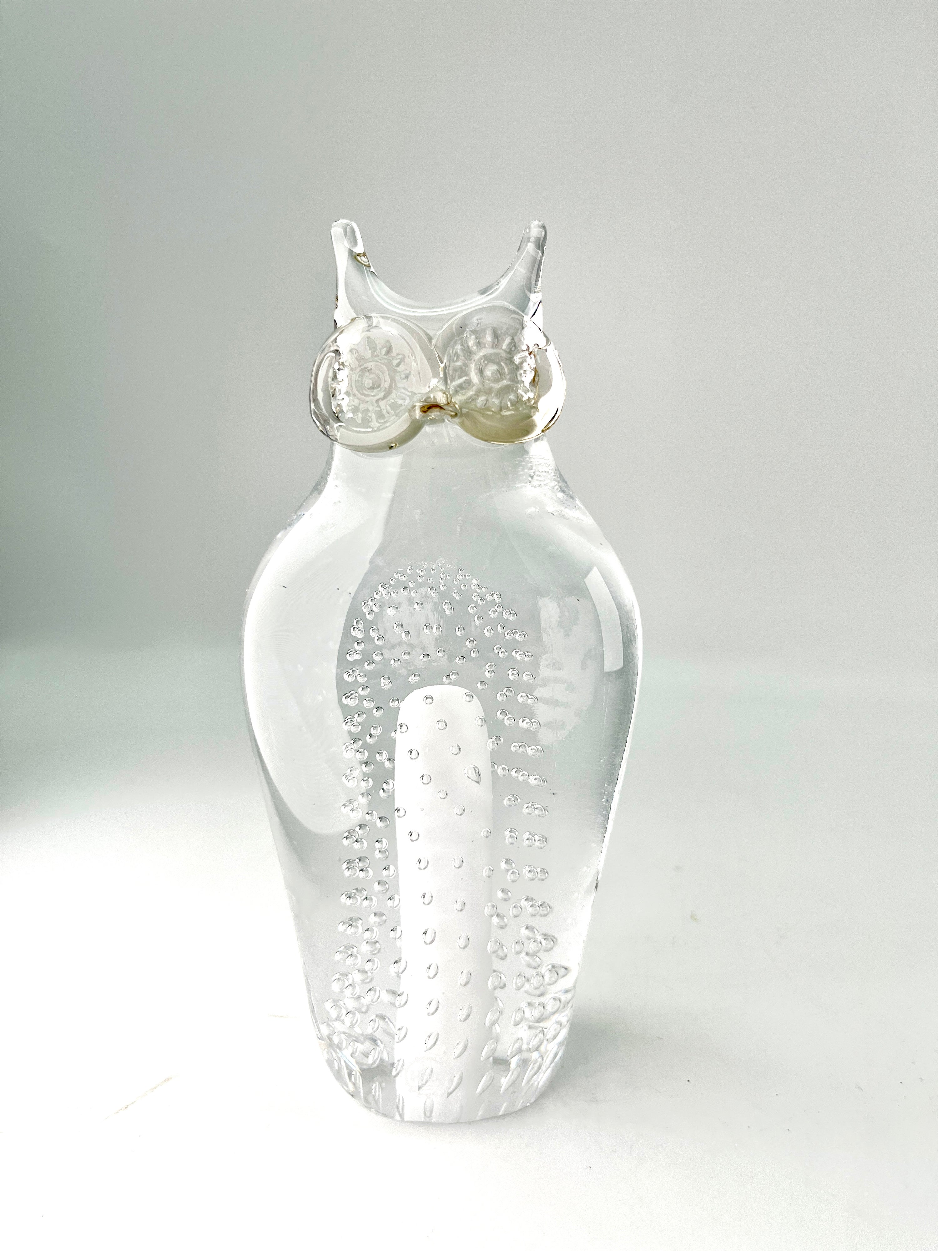 Uggla - Glasskulptur - Heta Hyttan