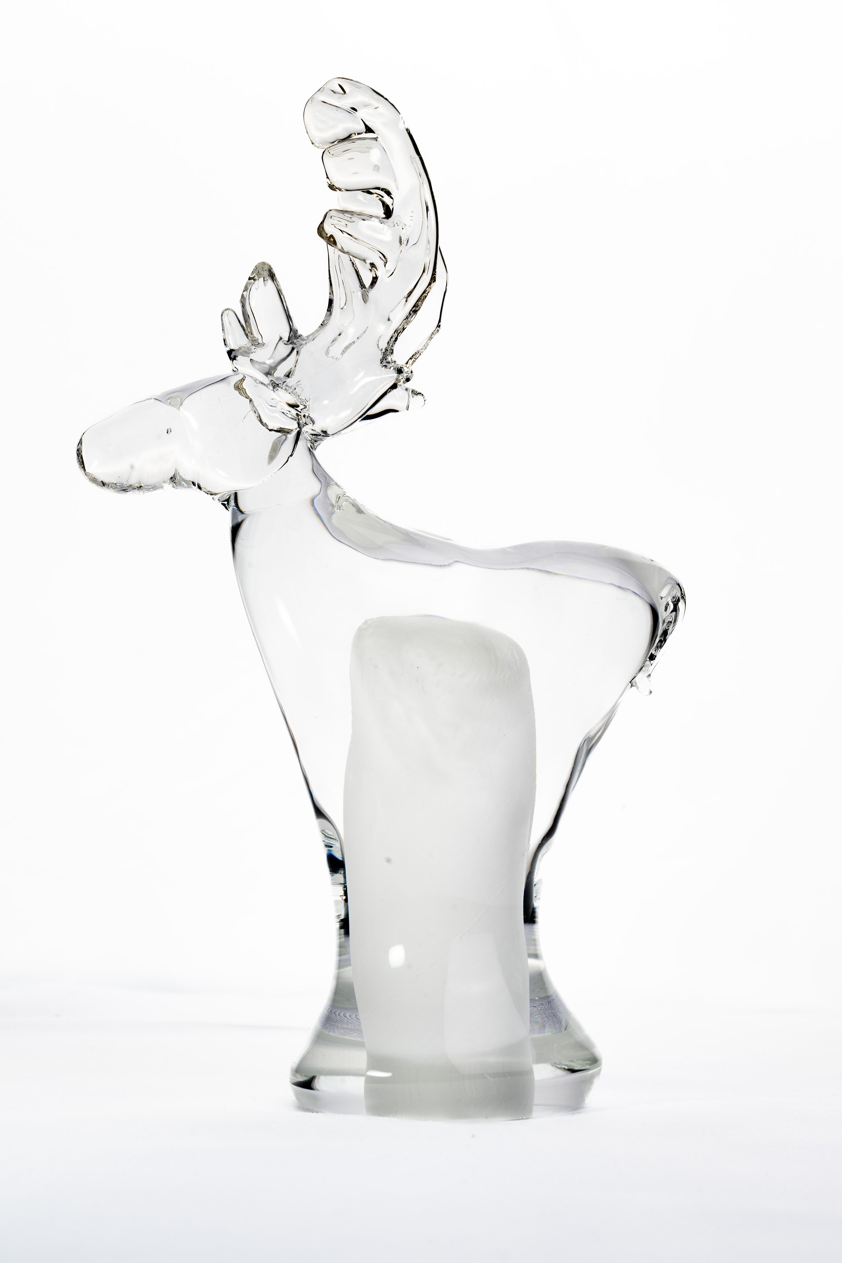 Älg och Ren - Glasskulptur - Heta Hyttan