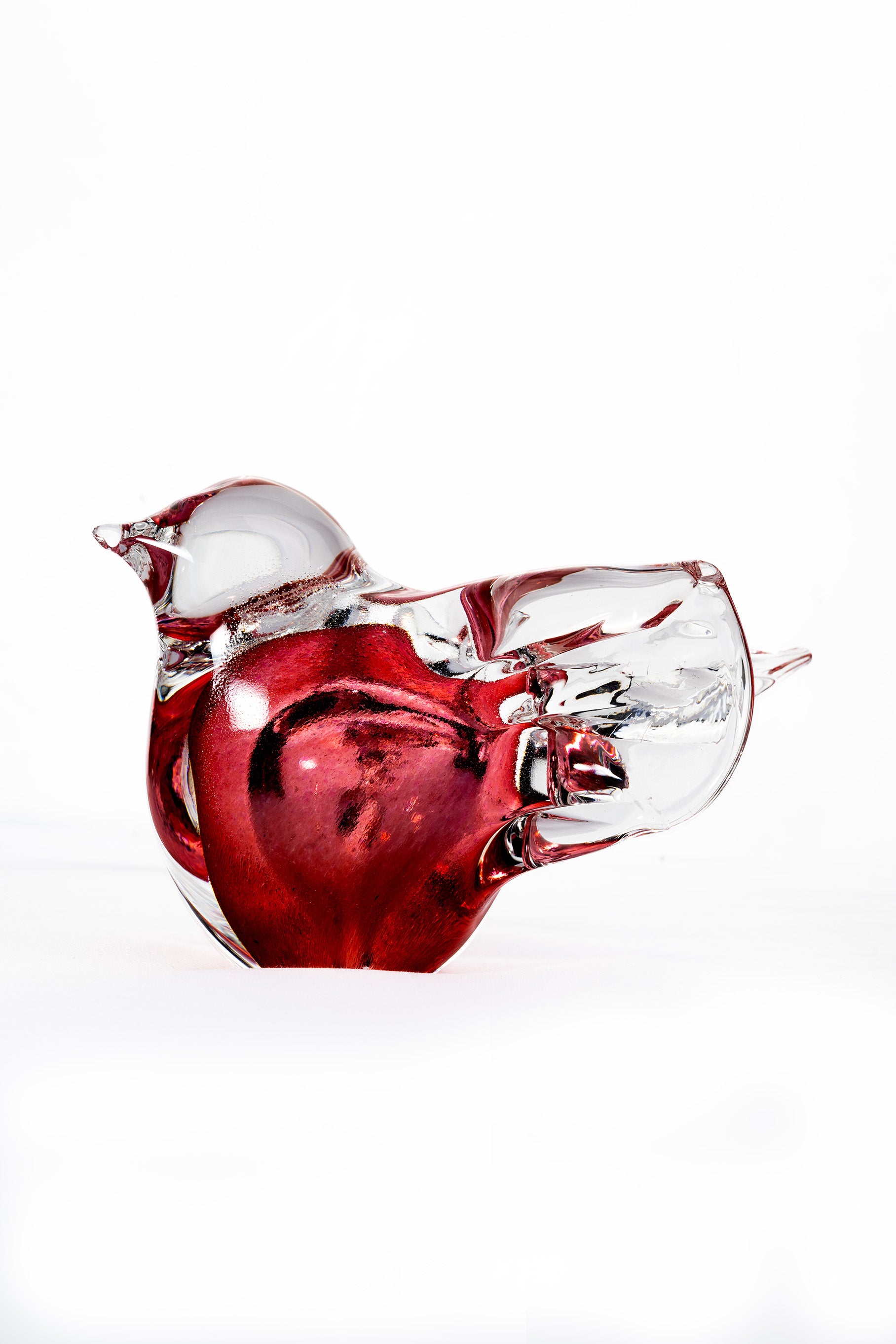Flygfärdig fågel - Glasskulptur - Heta Hyttan