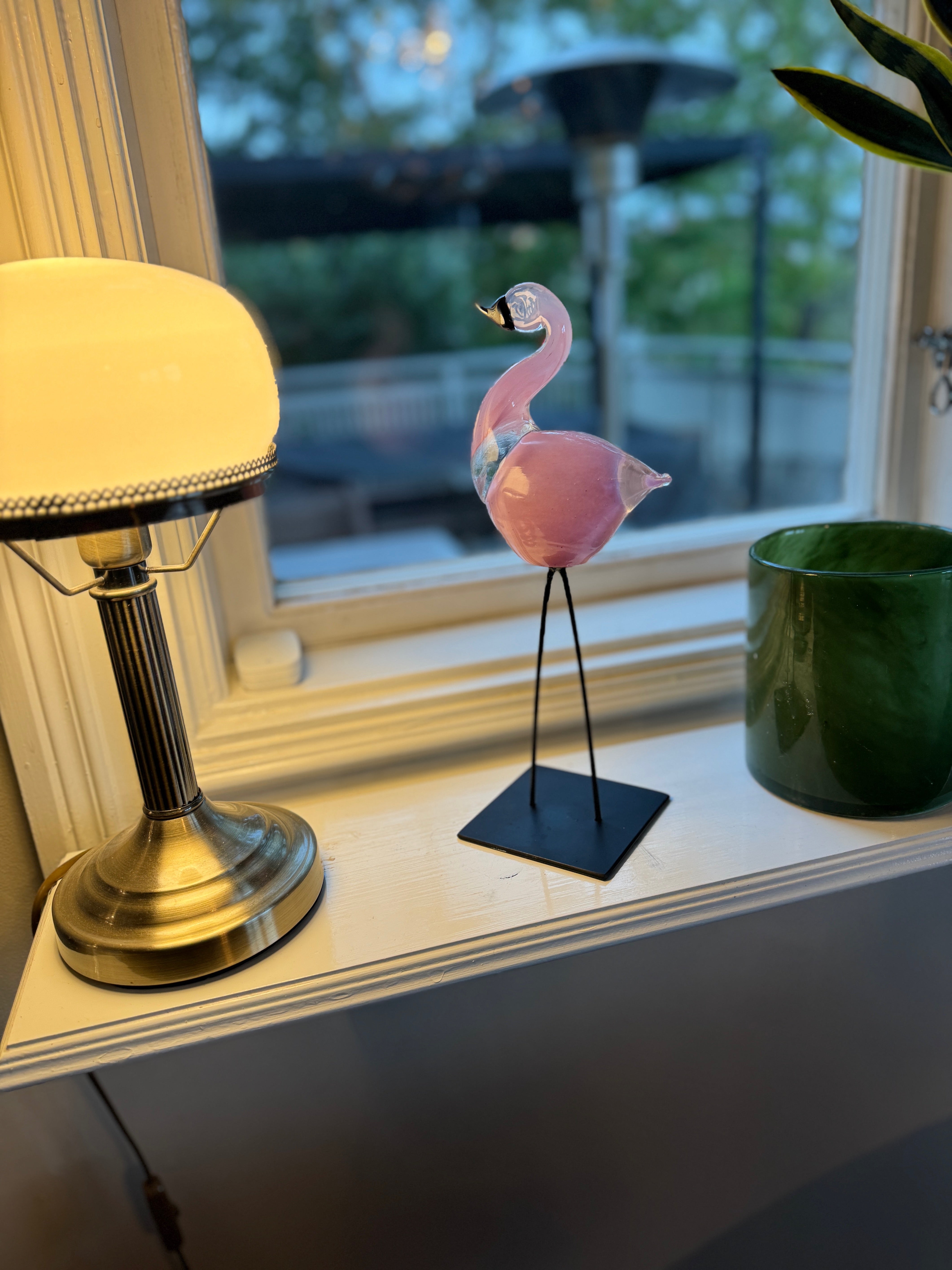 Flamingo - Glasskulptur - Heta Hyttan