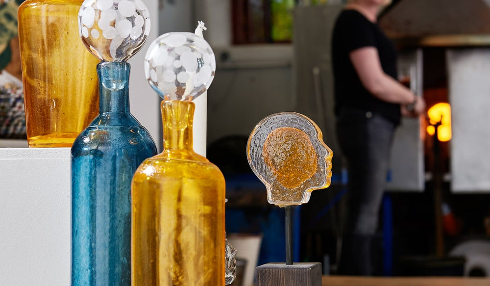 Handblåst glas i galleriet