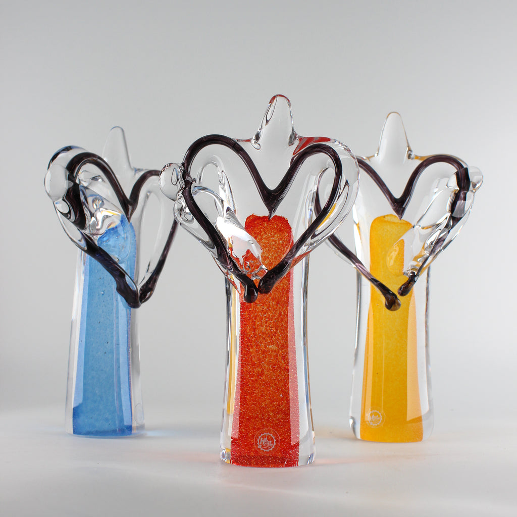 Handgjord Glasskulptur, Mums care till förmån för Love Life Foundation - Heta Hyttan